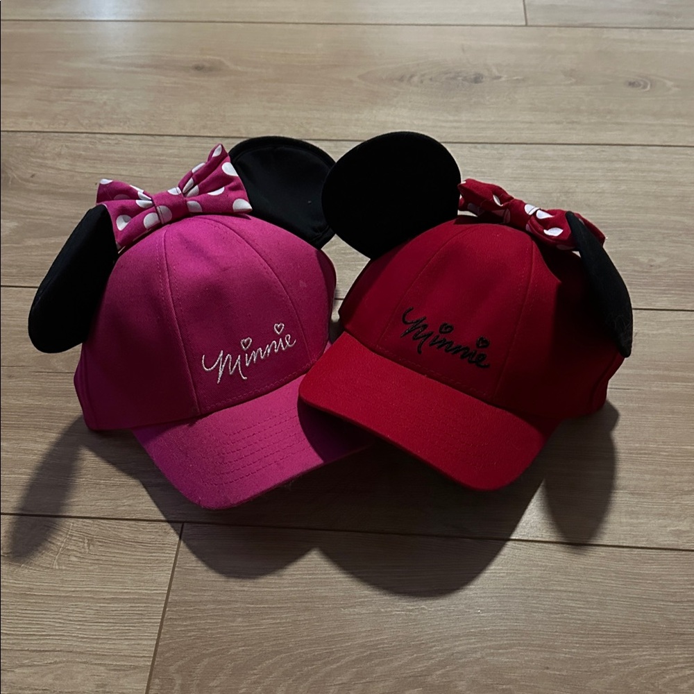 Minnie Mouse SnapBack Red and Pink Hats